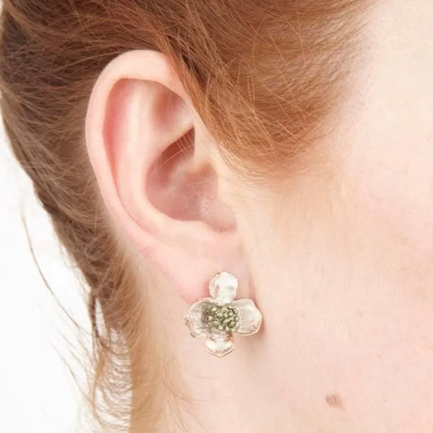 Michael Michaud Dogwood Stud Earrings