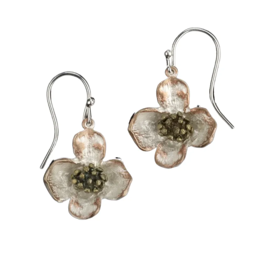 Michael Michaud Dogwood Wire Drop Earrings
