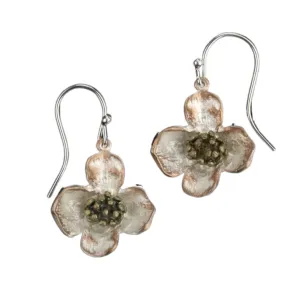 Michael Michaud Dogwood Wire Drop Earrings