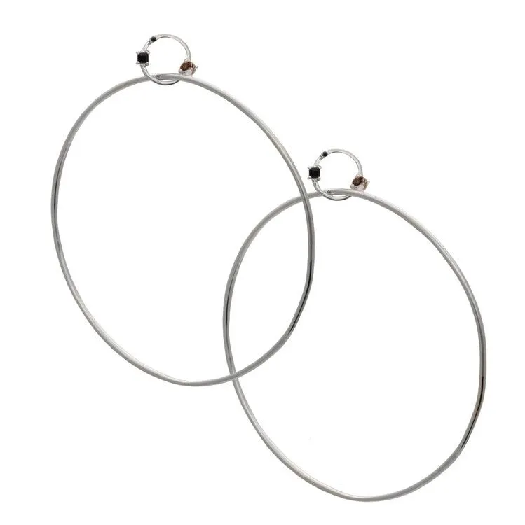 Miley Hoops (Large) - Gold & Silver