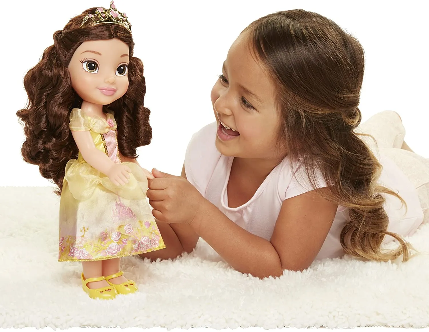 My First Disney Princess Sparkle Collection Large Toddler 14" Doll - Rapunzel ,Ariel, Belle, Cinderella