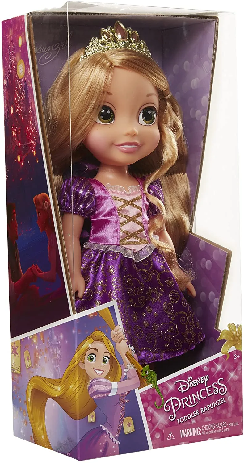 My First Disney Princess Sparkle Collection Large Toddler 14" Doll - Rapunzel ,Ariel, Belle, Cinderella