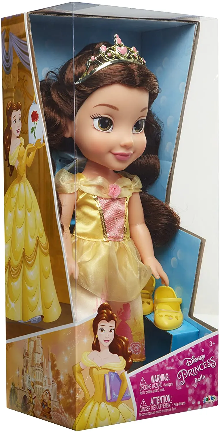 My First Disney Princess Sparkle Collection Large Toddler 14" Doll - Rapunzel ,Ariel, Belle, Cinderella
