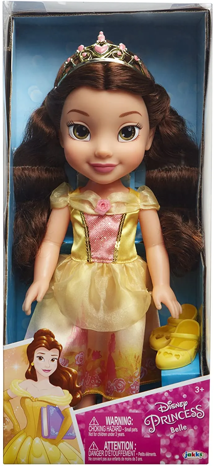 My First Disney Princess Sparkle Collection Large Toddler 14" Doll - Rapunzel ,Ariel, Belle, Cinderella