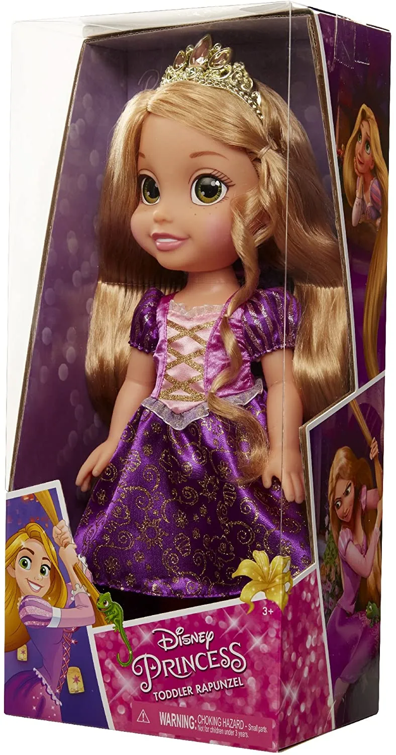 My First Disney Princess Sparkle Collection Large Toddler 14" Doll - Rapunzel ,Ariel, Belle, Cinderella