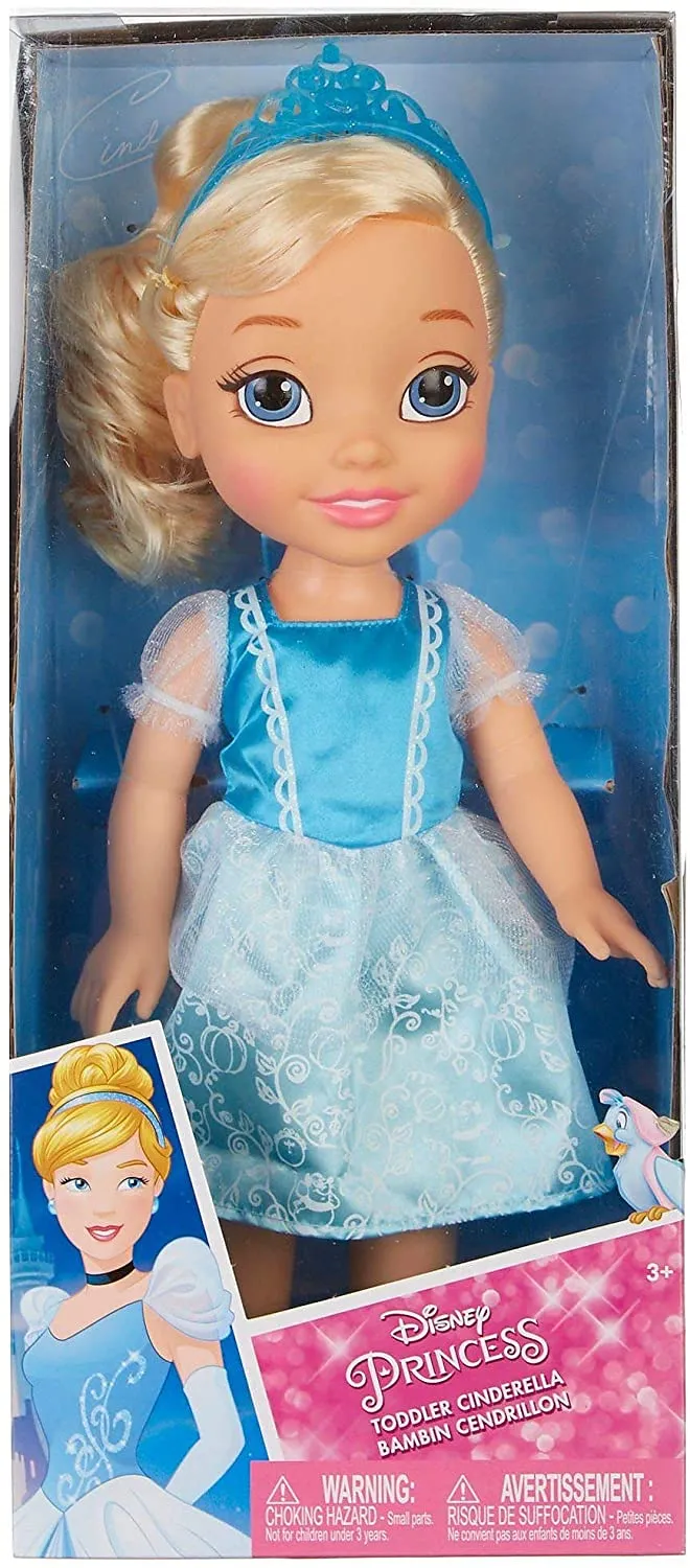 My First Disney Princess Sparkle Collection Large Toddler 14" Doll - Rapunzel ,Ariel, Belle, Cinderella