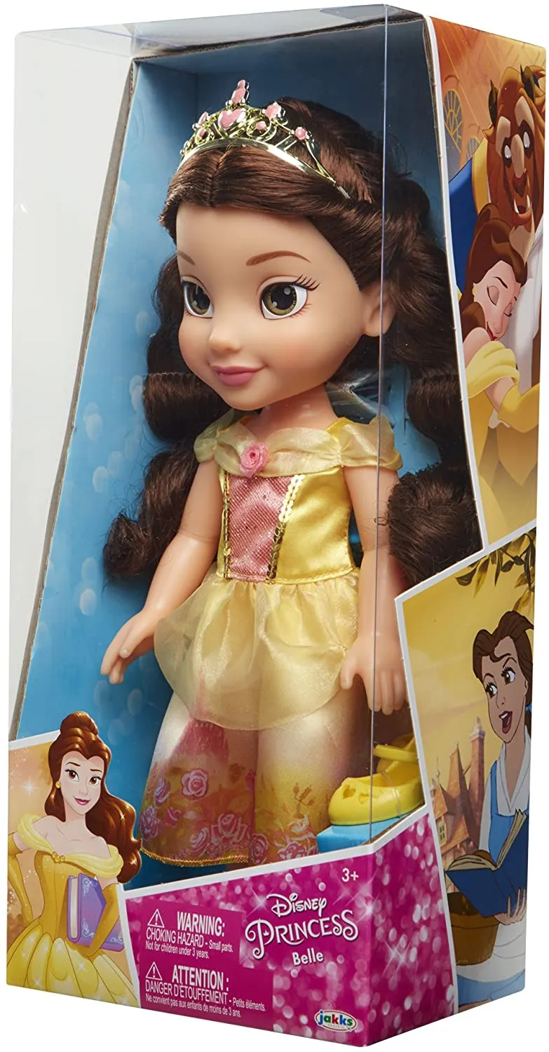 My First Disney Princess Sparkle Collection Large Toddler 14" Doll - Rapunzel ,Ariel, Belle, Cinderella