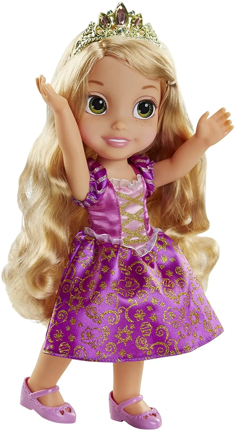 My First Disney Princess Sparkle Collection Large Toddler 14" Doll - Rapunzel ,Ariel, Belle, Cinderella