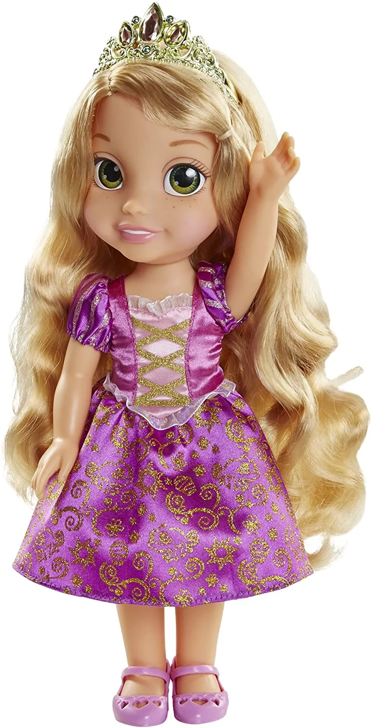 My First Disney Princess Sparkle Collection Large Toddler 14" Doll - Rapunzel ,Ariel, Belle, Cinderella