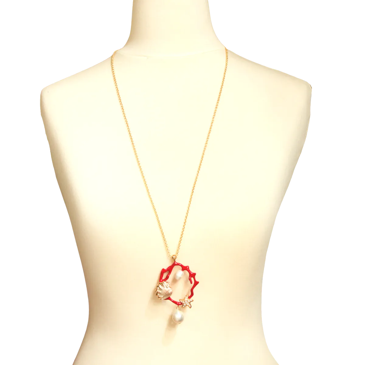 NECKLACE 502 Red color