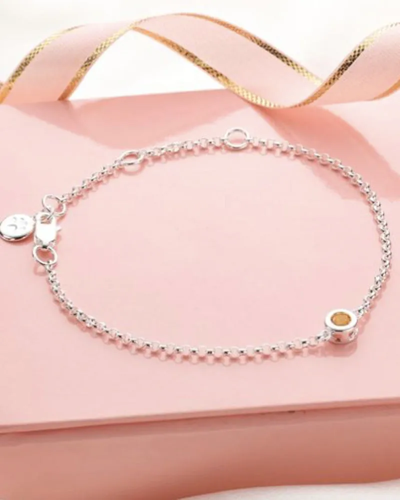 November Birthstone Bracelet-Citrine