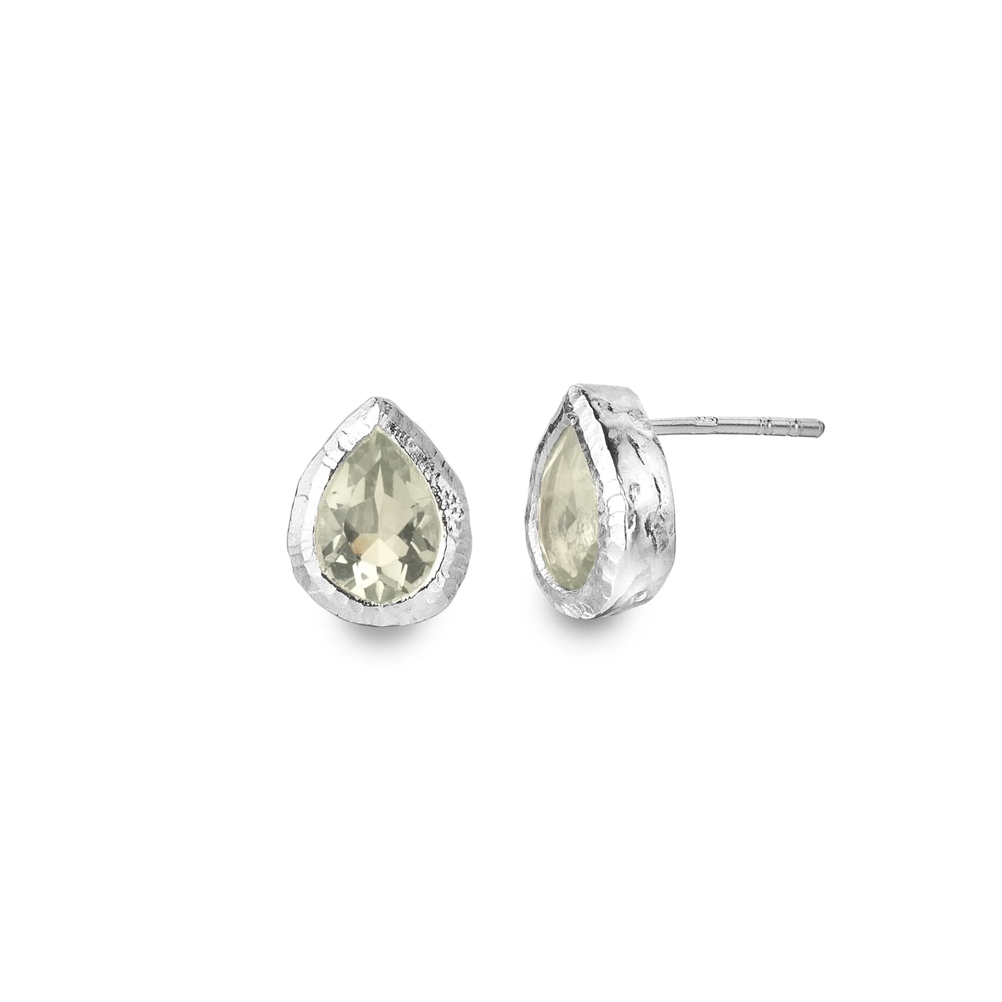 Ocean droplet Quartz studs