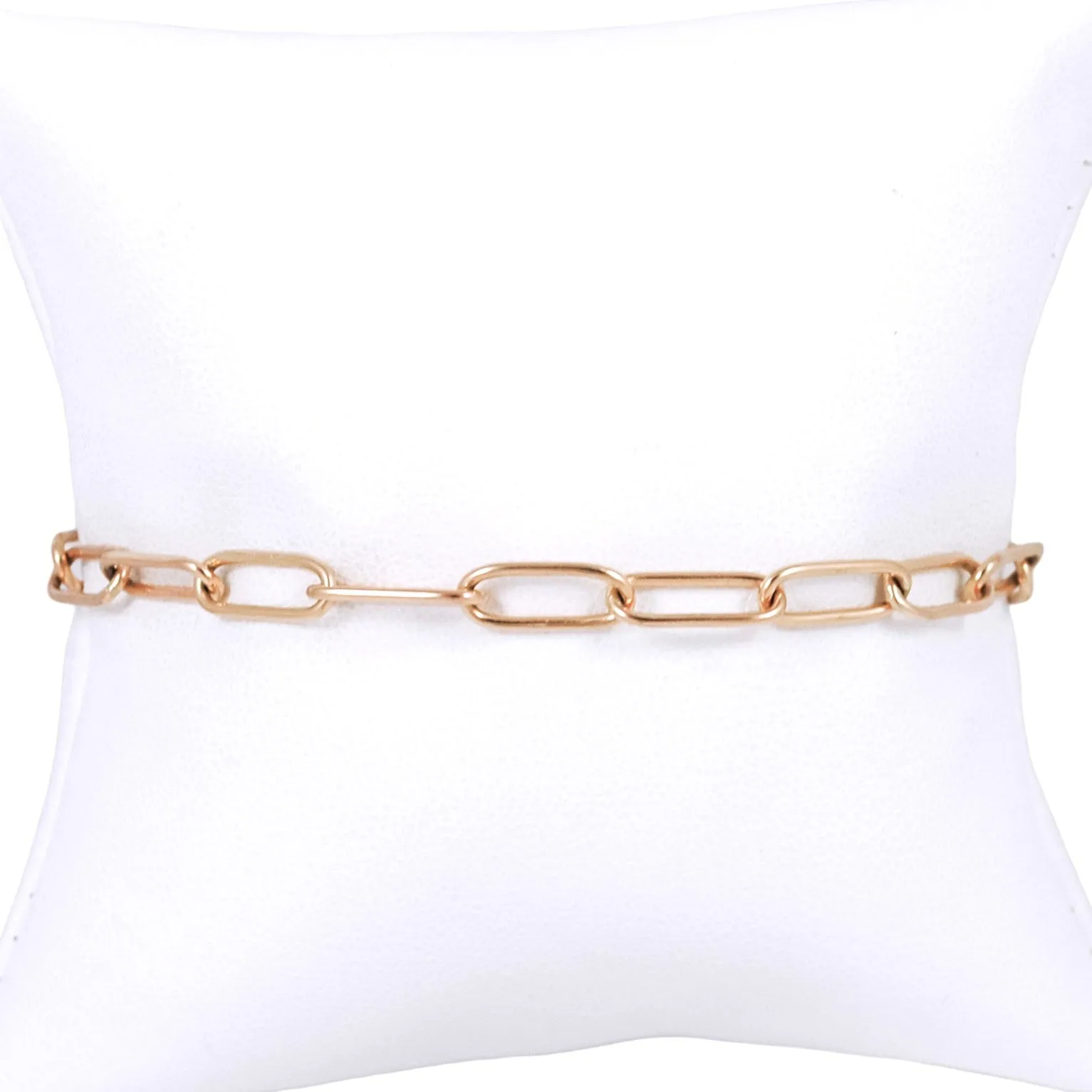 Petite Paperclip Chain Bracelet - gold-filled