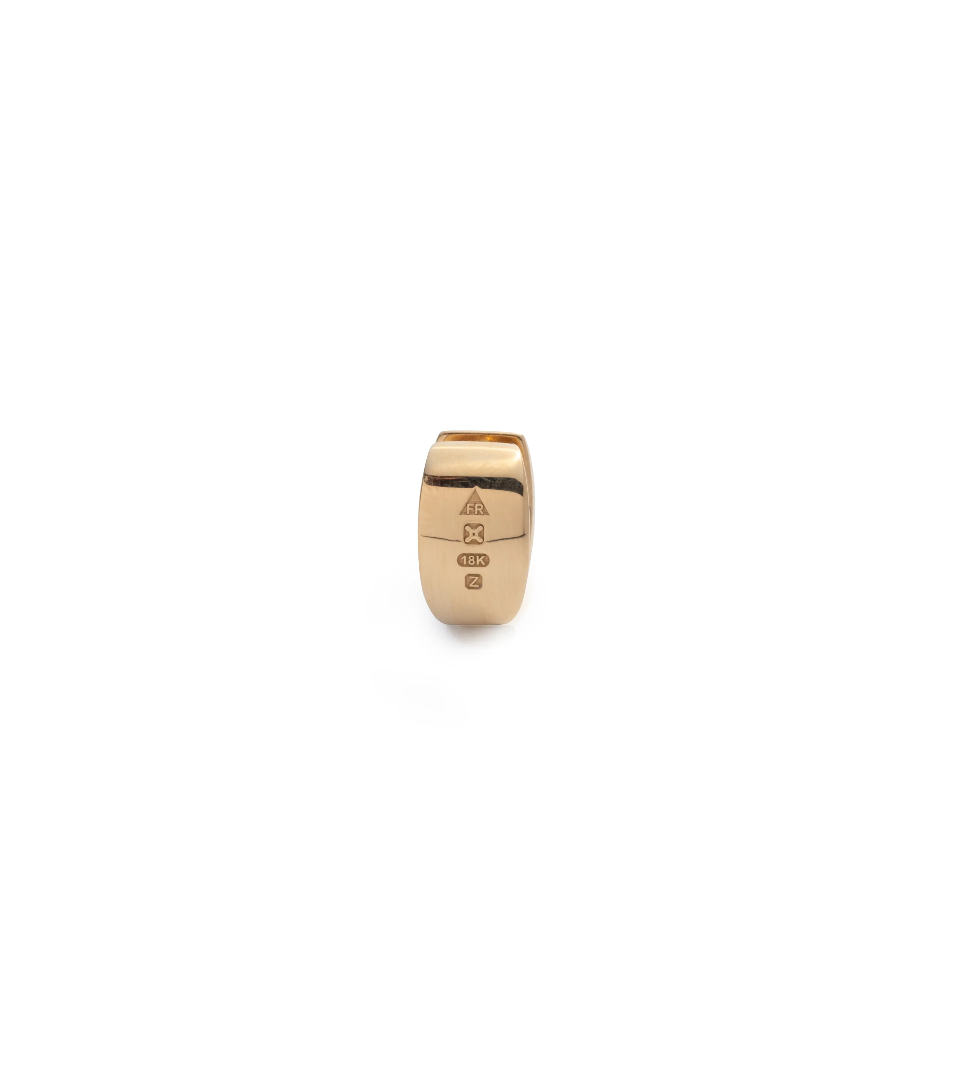 Princess Cut Garnet - Love : Gemstone Huggie Earring