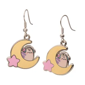 Pusheen  Gamer Moon Dangle Earrings