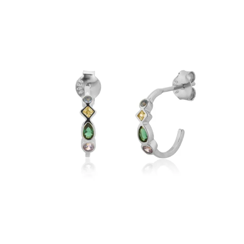 Rainbow Cross Zircon Bejeweled Jewelry Collection