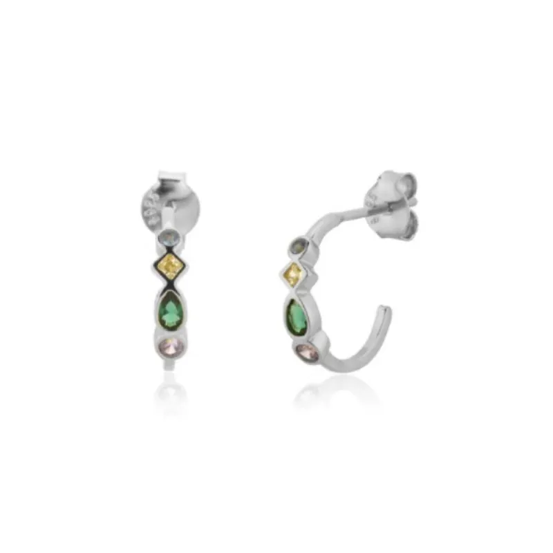 Rainbow Cross Zircon Bejeweled Jewelry Collection