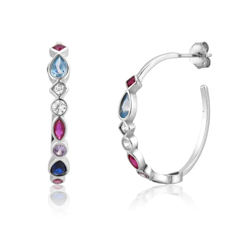 Rainbow Cross Zircon Bejeweled Jewelry Collection