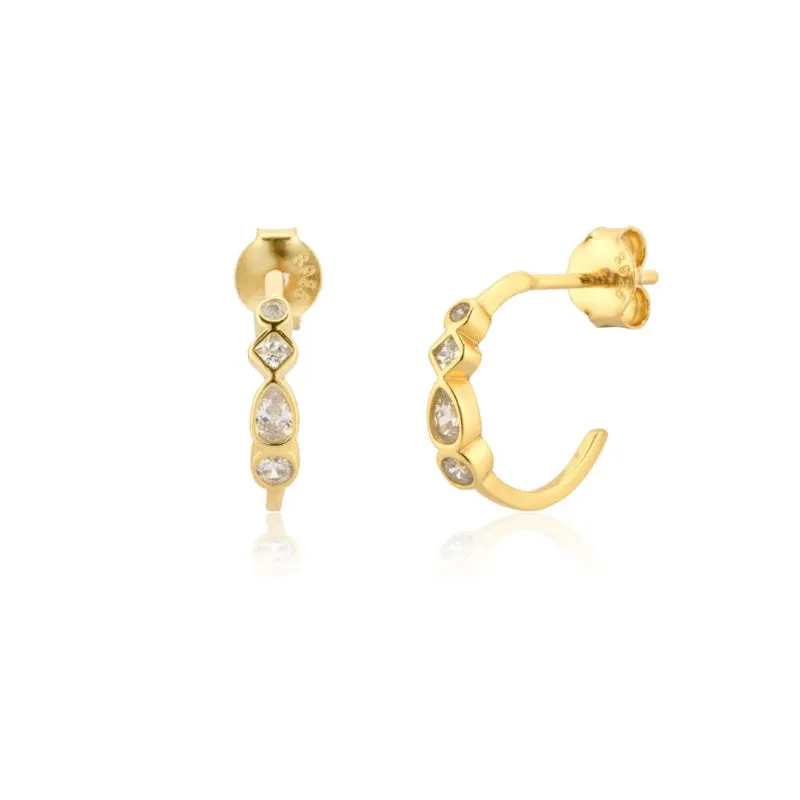 Rainbow Cross Zircon Bejeweled Jewelry Collection