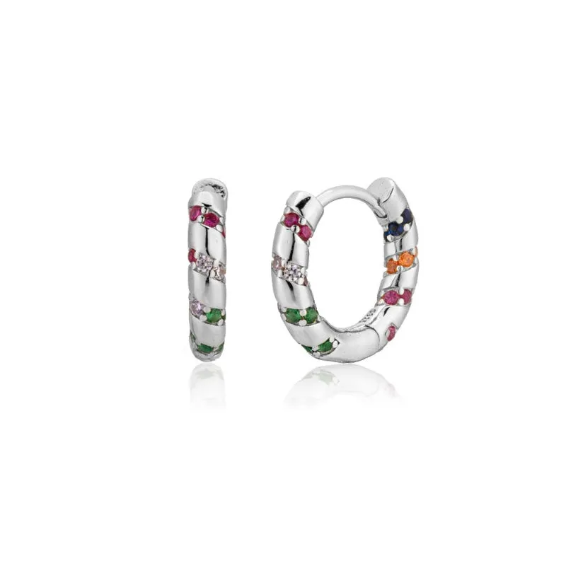 Rainbow Cross Zircon Bejeweled Jewelry Collection