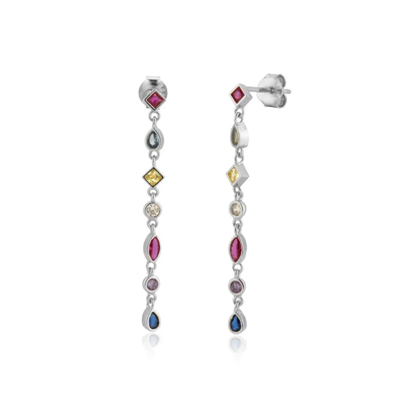 Rainbow Cross Zircon Bejeweled Jewelry Collection