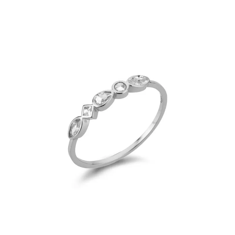 Rainbow Cross Zircon Bejeweled Jewelry Collection