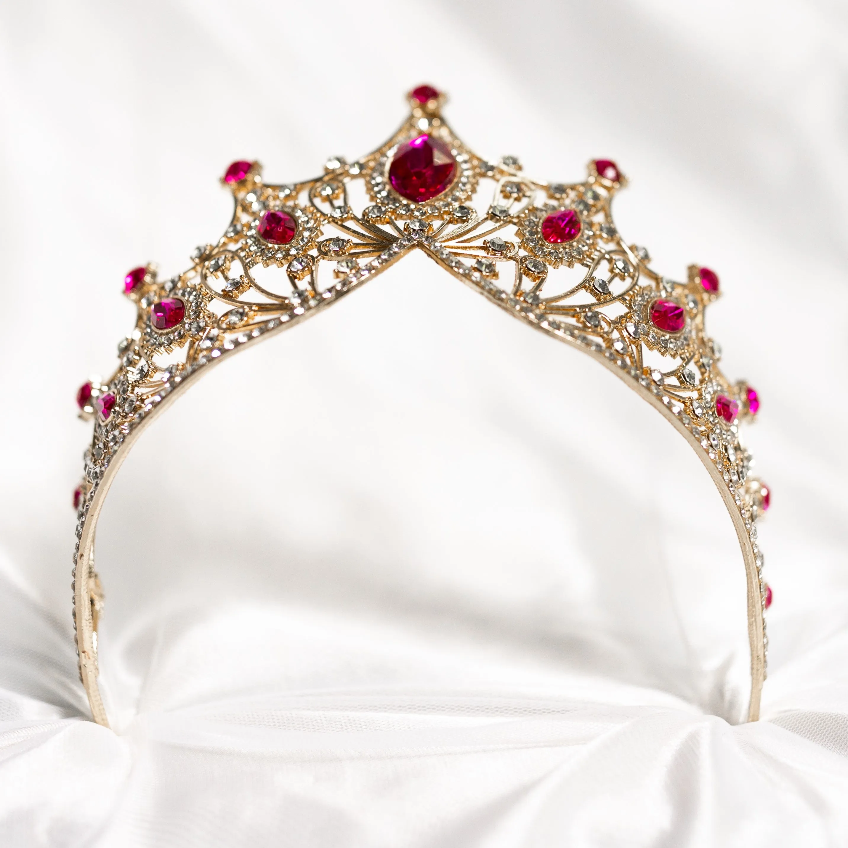 Regina's Tiara in Hot Pink & Gold