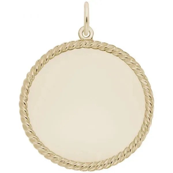 Rembrandt Large Rope Disc Charm