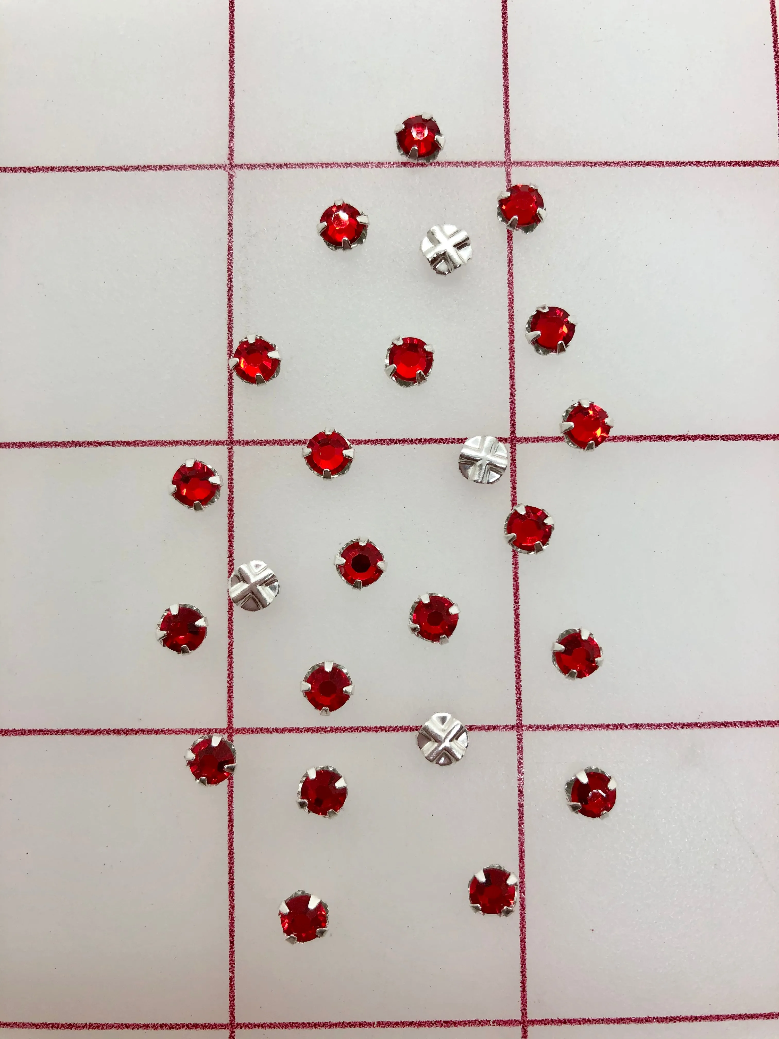 Rhinestones - 16SS Swarovski Rose Montees Light Siam