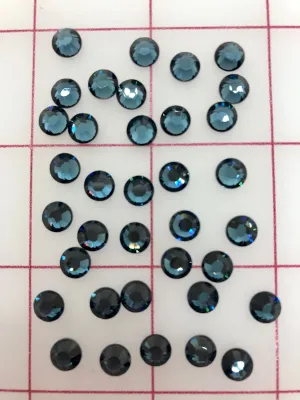 Rhinestones - 30ss Hot Fix Swarovski Montana 36-Pack