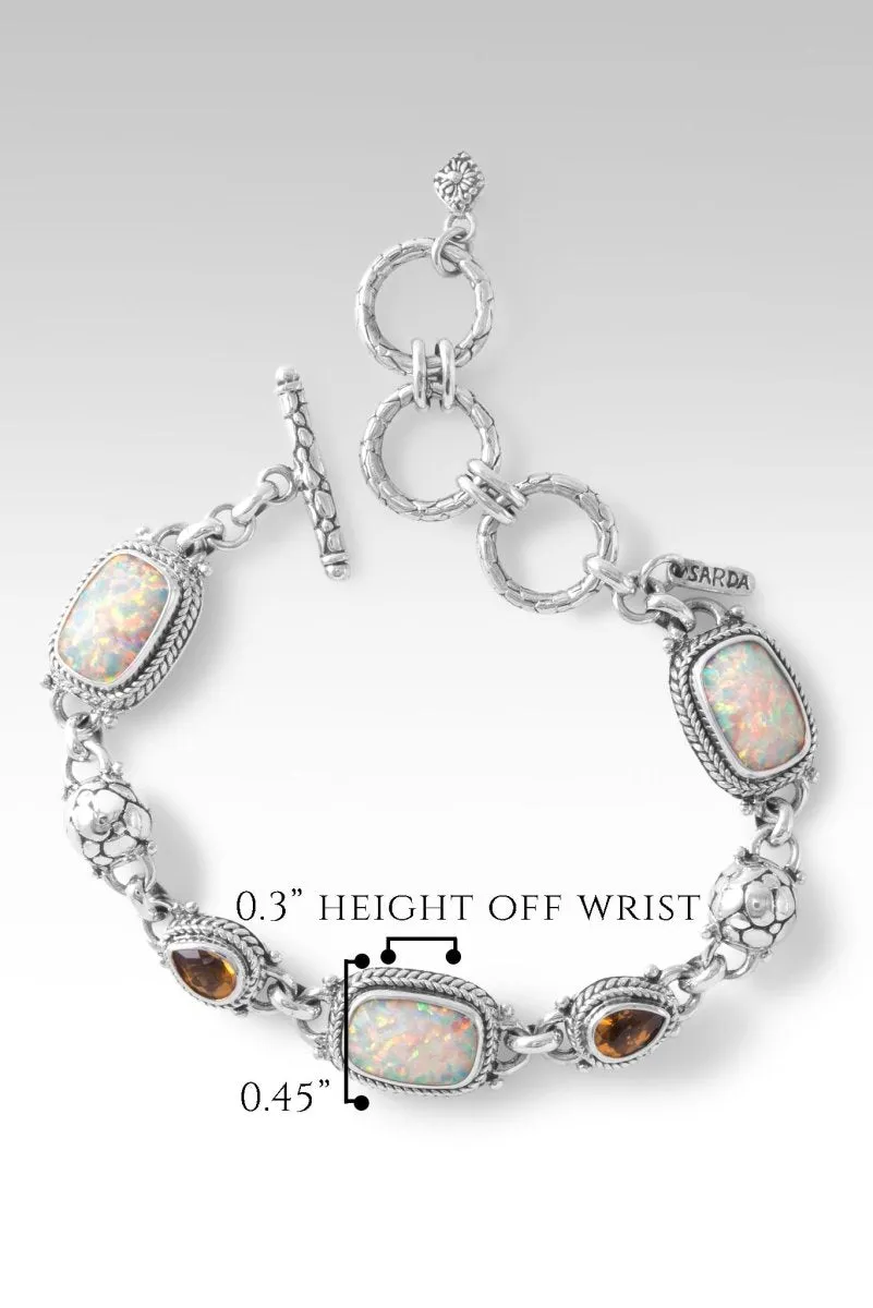 Rise Above Bracelet II™ in Peaches & Cream Simulated Opal