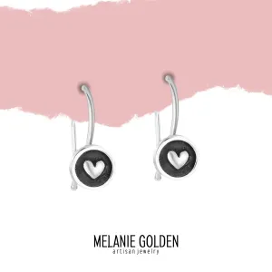 Round Heart Hook Earrings