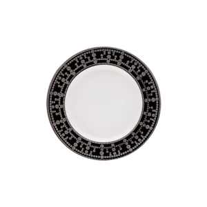 Set of 2 Bread and Butter Plates Tiara black platinum