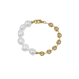 THE IRIS LINK PEARL BRACELET