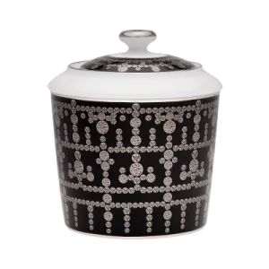 Tiara Black & Platinum Sugar Box