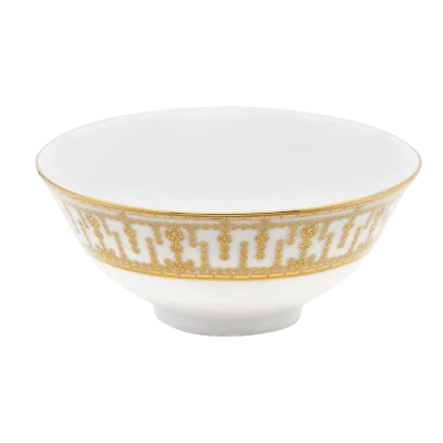 Tiara White & Gold Soup Bowl