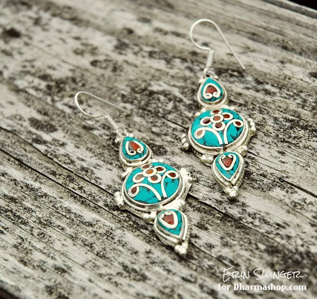 Tibetan Heaven and Earth Earrings
