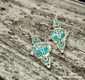 Tibetan Heaven and Earth Earrings
