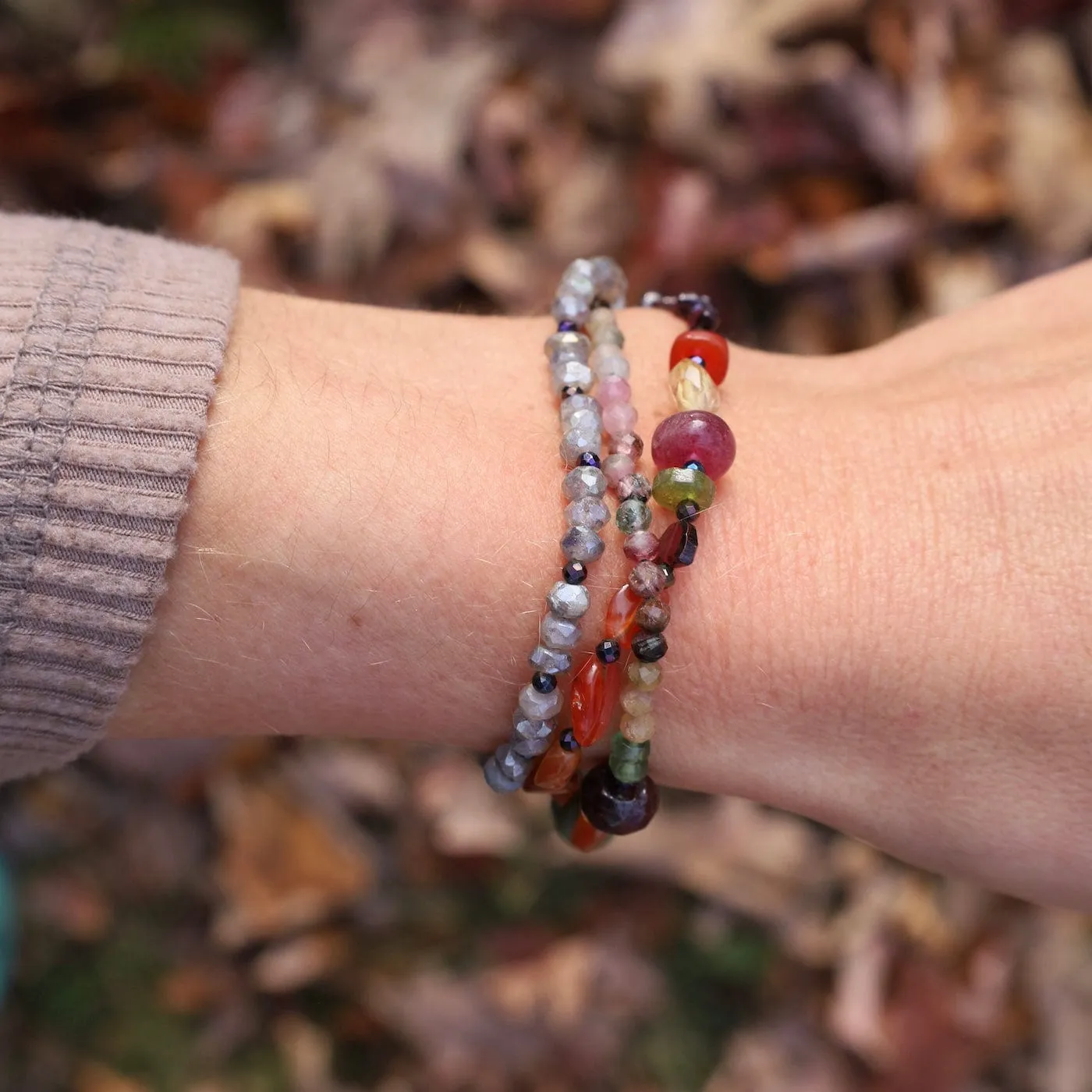 Triple Strand Mix Bracelet