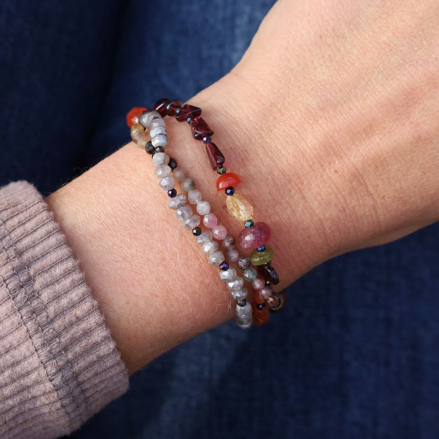Triple Strand Mix Bracelet