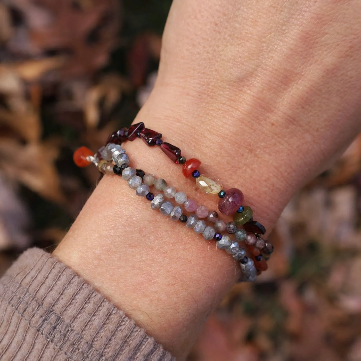 Triple Strand Mix Bracelet