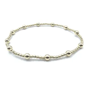 Twelve 4mm Beads Karma Bracelet