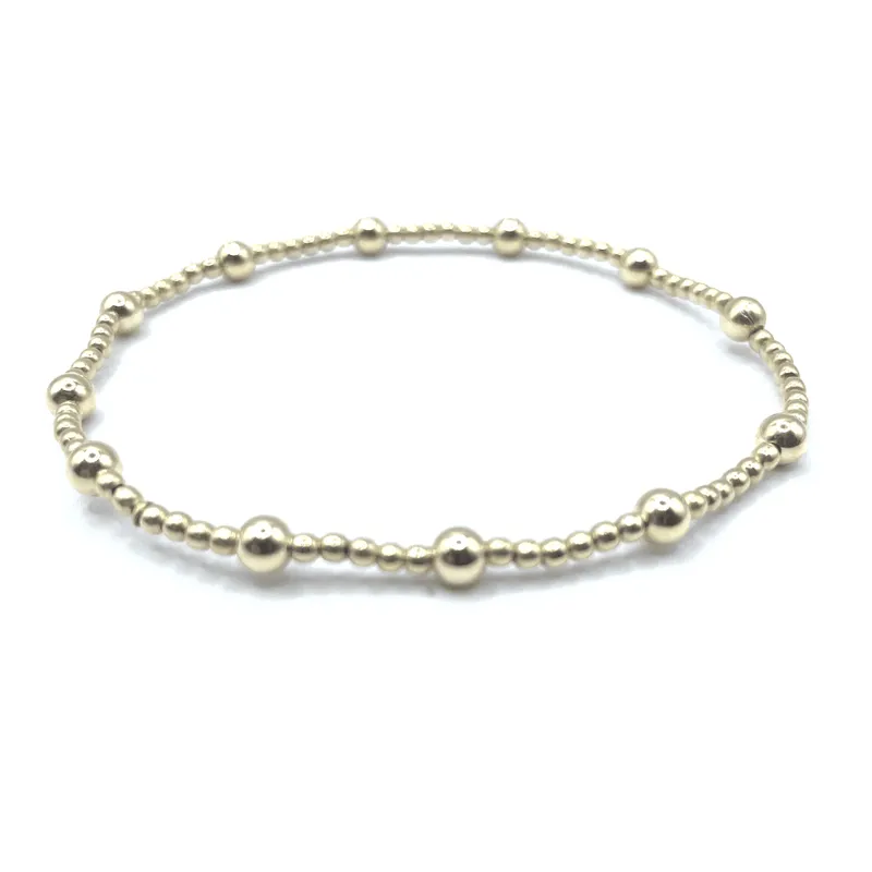 Twelve 4mm Beads Karma Bracelet