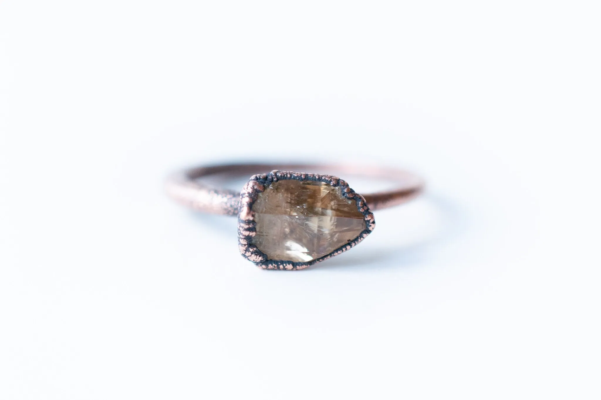 Utah topaz ring | Raw topaz ring
