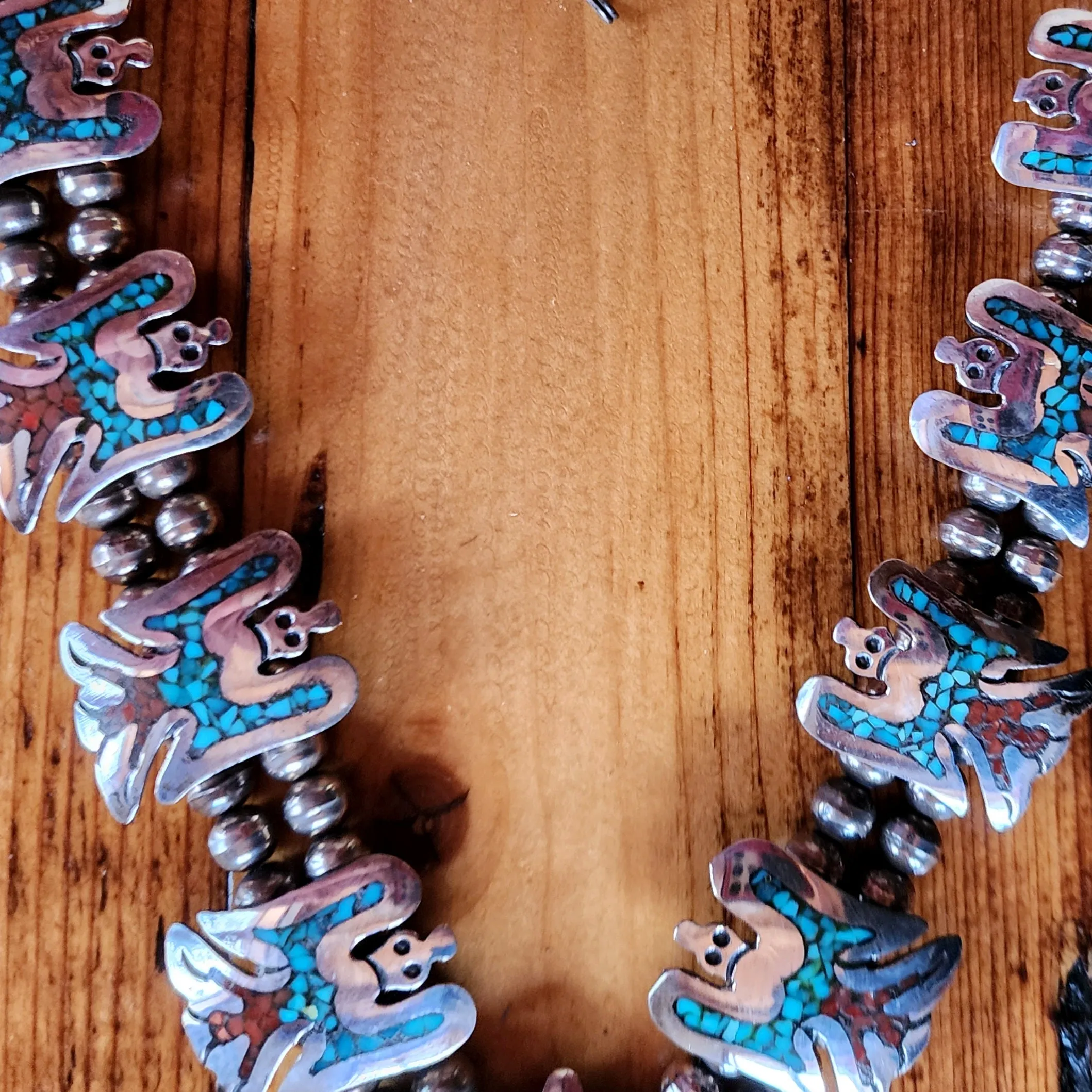 Vintage Peyote Bird Necklace
