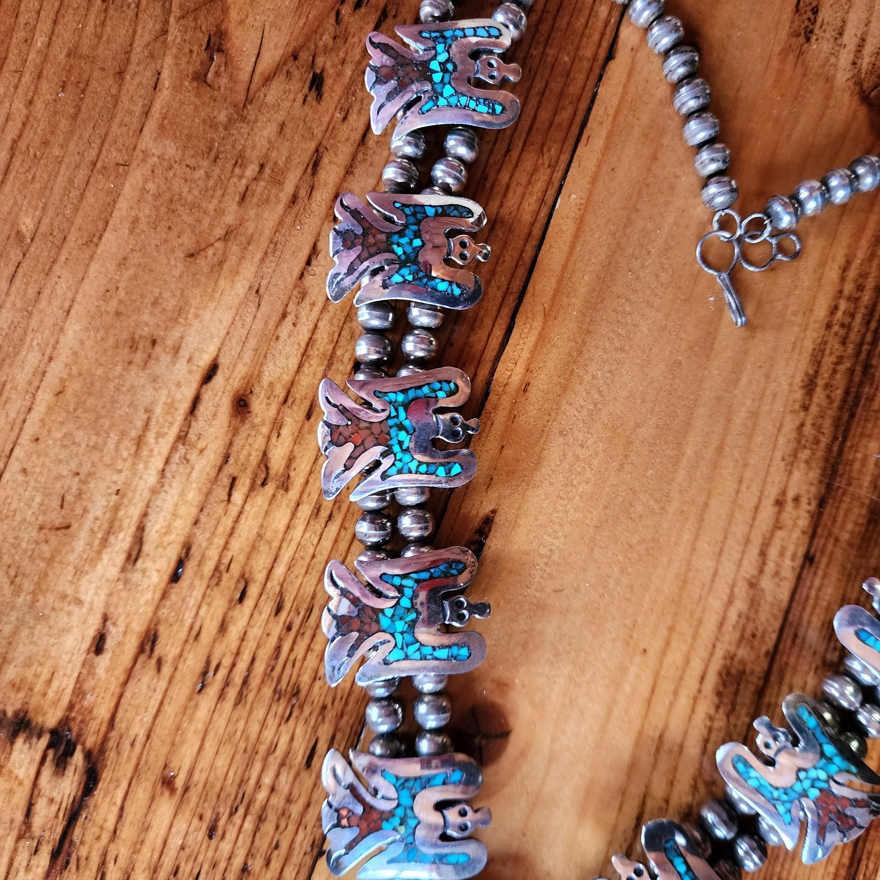 Vintage Peyote Bird Necklace