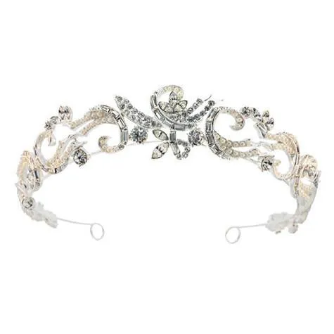 Whimsical Crystal & Pearl Tiara