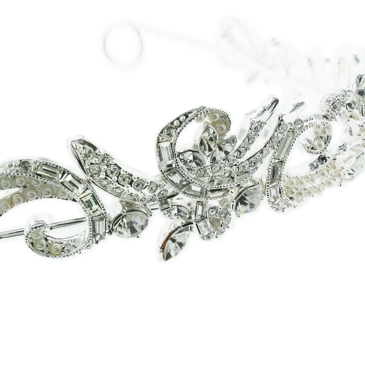 Whimsical Crystal & Pearl Tiara
