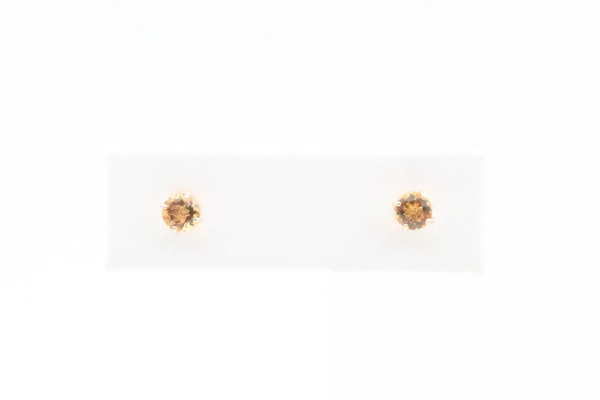 Yellow Gold Citrine Earrings