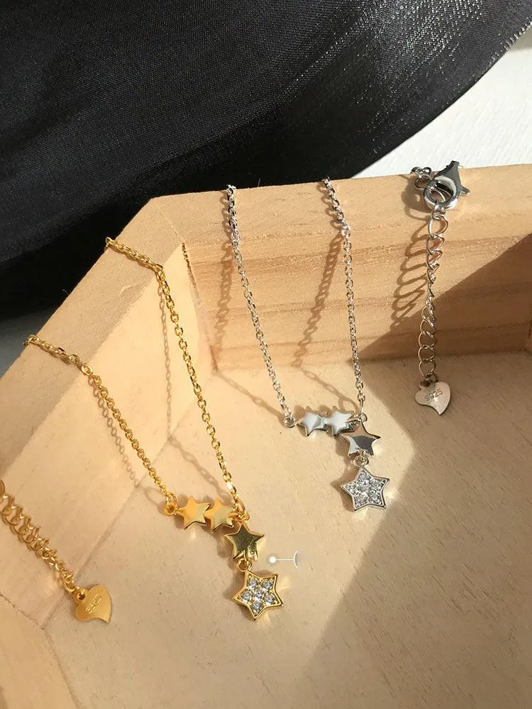 Zircon Clavicle Chain Necklace
